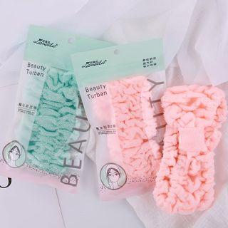 Bow Face Wash Headband Random Color - One Size
