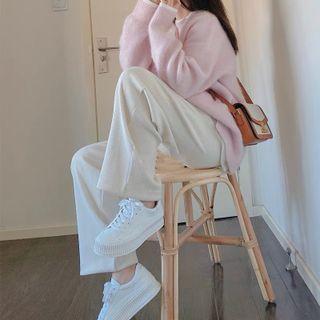 Contrast Trim Sweater / Pants / Set
