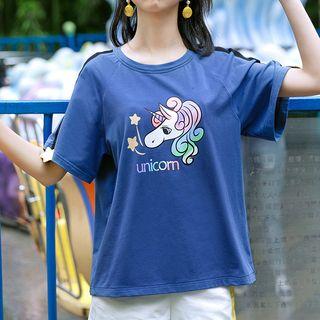 Unicon Print Short-sleeve Top