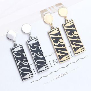 Numbering Drop Earring ...moschino
