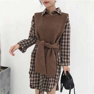 Tie-waist Sweater Vest