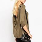 Open Back Knit Pullover