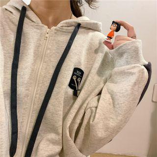 Panel Zipped Hoodie
