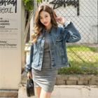 Collar-detail Denim Jacket