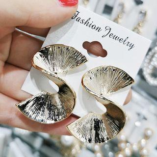 Alloy Spiral Earring 1 Pair - As Shown In Figure - One Size