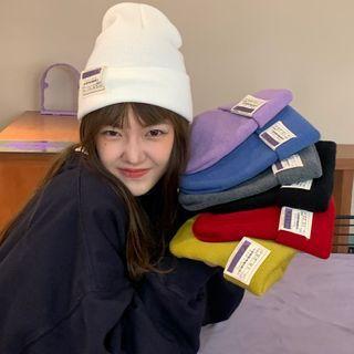 Label Knit Beanie In 7 Colors