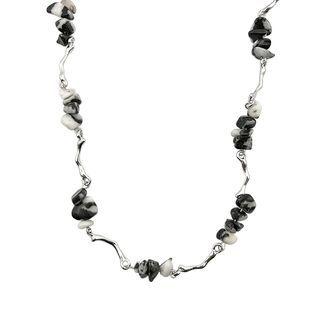 Faux Gemstone Alloy Necklace