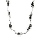 Faux Gemstone Alloy Necklace