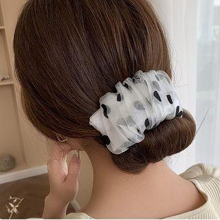 Polka Dot Mesh Hair Tie