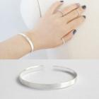 925 Sterling Silver Bangle 925 Sterling Silver - Sa-015 - One Size