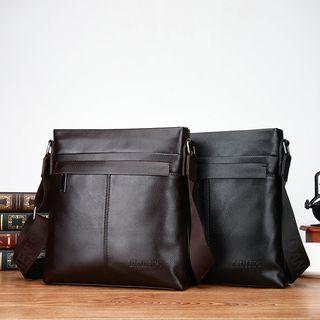Set: Faux Leather Crossbody Bag + Clutch