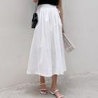 Tie-waist Wrap Skirt White - One Size