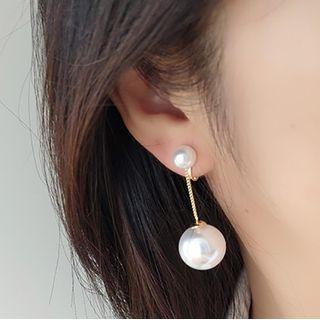 Faux Pearl Clip On Earring