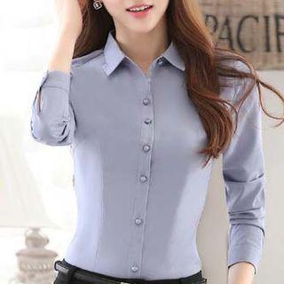 Plain Slim Fit Shirt