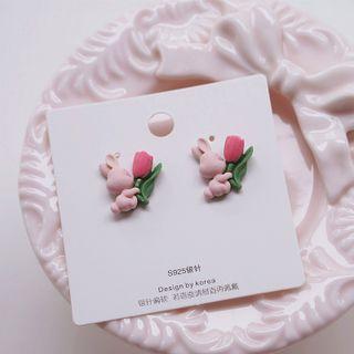 Rabbit Stud Earring / Clip-on Earring