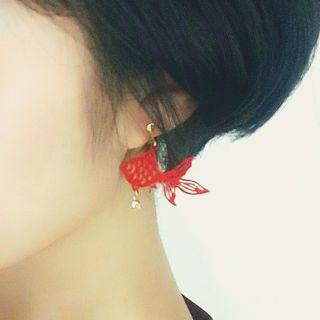 Goldfish Drop Earring / Necklace