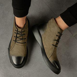Platform Genuine Leather Short Boots