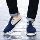 Two-tone Lace-up Casual Shoes
