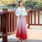 Traditional Chinese Top / Maxi Skirt / Spaghetti Strap Top