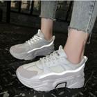 Contrast-lining Chunky Platform Sneakers