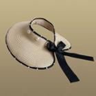Piped Straw Sun Hat Piped Straw Sun Hat - Beige - One Size