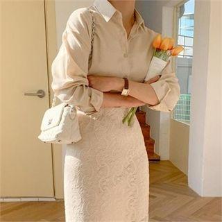 Dip-back Oxford Shirt