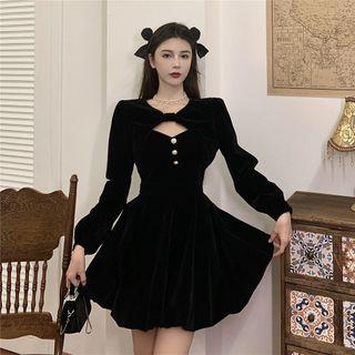 Cropped Top / Spaghetti Strap A-line Dress