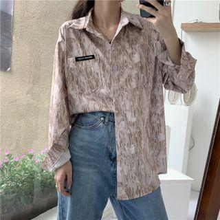Tie-dyed Pocket Detail Shirt