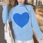 Heart Turtleneck Sweater