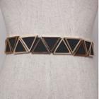 Metal Triangle Belt Gold - One Size