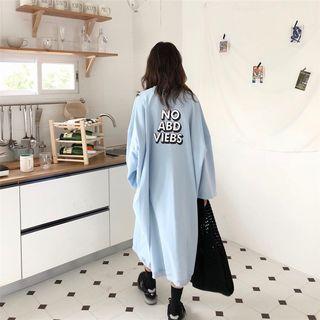 Letter Midi Sweatshirt Dress