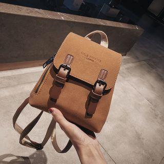 Faux Suede Mini Backpack