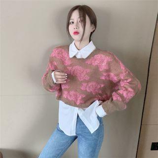 Crewneck Printed Sweater / Plain Shirt