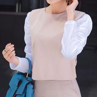 Round-neck Button-detail Vest