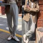 High-waist Jogger Sweatpants Gray - One Size