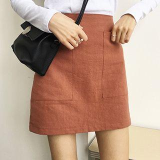 Pocketed Mini Skirt