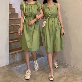 Tank Top / Short-sleeve Empire Dress