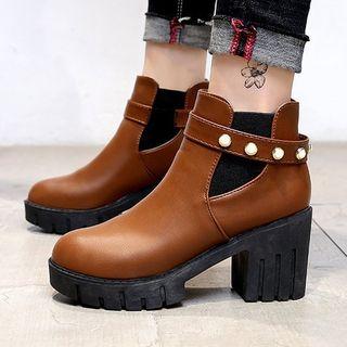 Platform Block-heel Chelsea Boots