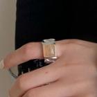 Rhinestone Open Ring Jz9722 - Silver - One Size