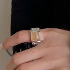Rhinestone Open Ring Jz9722 - Silver - One Size