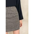 M Lange Tweed Miniskirt