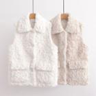 Faux Fur Single-breasted Vest