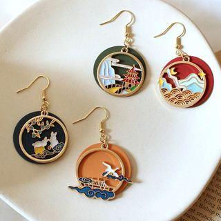 Hollow Hoop Drop Earring