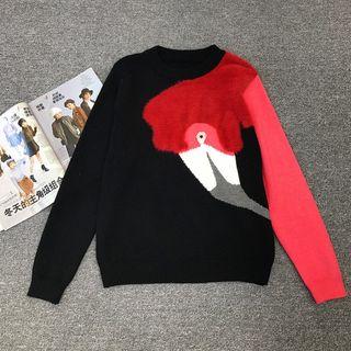 Flamingo Round Neck Sweater