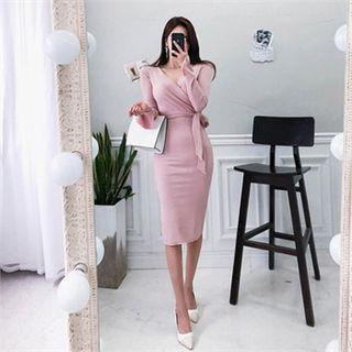 Sweetheart-neck Bodycon Dress
