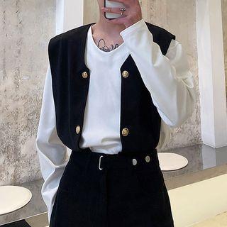 Set: Long-sleeve T-shirt + Mock Vest