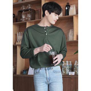 Round-neck Loose-fit Henley