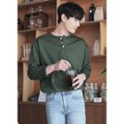 Round-neck Loose-fit Henley