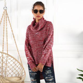 Turtleneck High Low Sweater