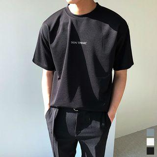 Dont Panic Letter-printed T-shirt